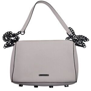 Rebecca Minkoff Avery Pale Pink Saffiano Leather Chain Shoulder Crossbody‎ Bag